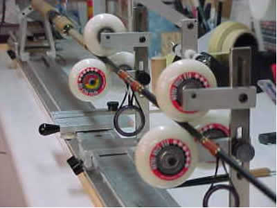 Clemens wrapping lathe with Roller Wheels Clemens wrapping lathe with Roller Wheels